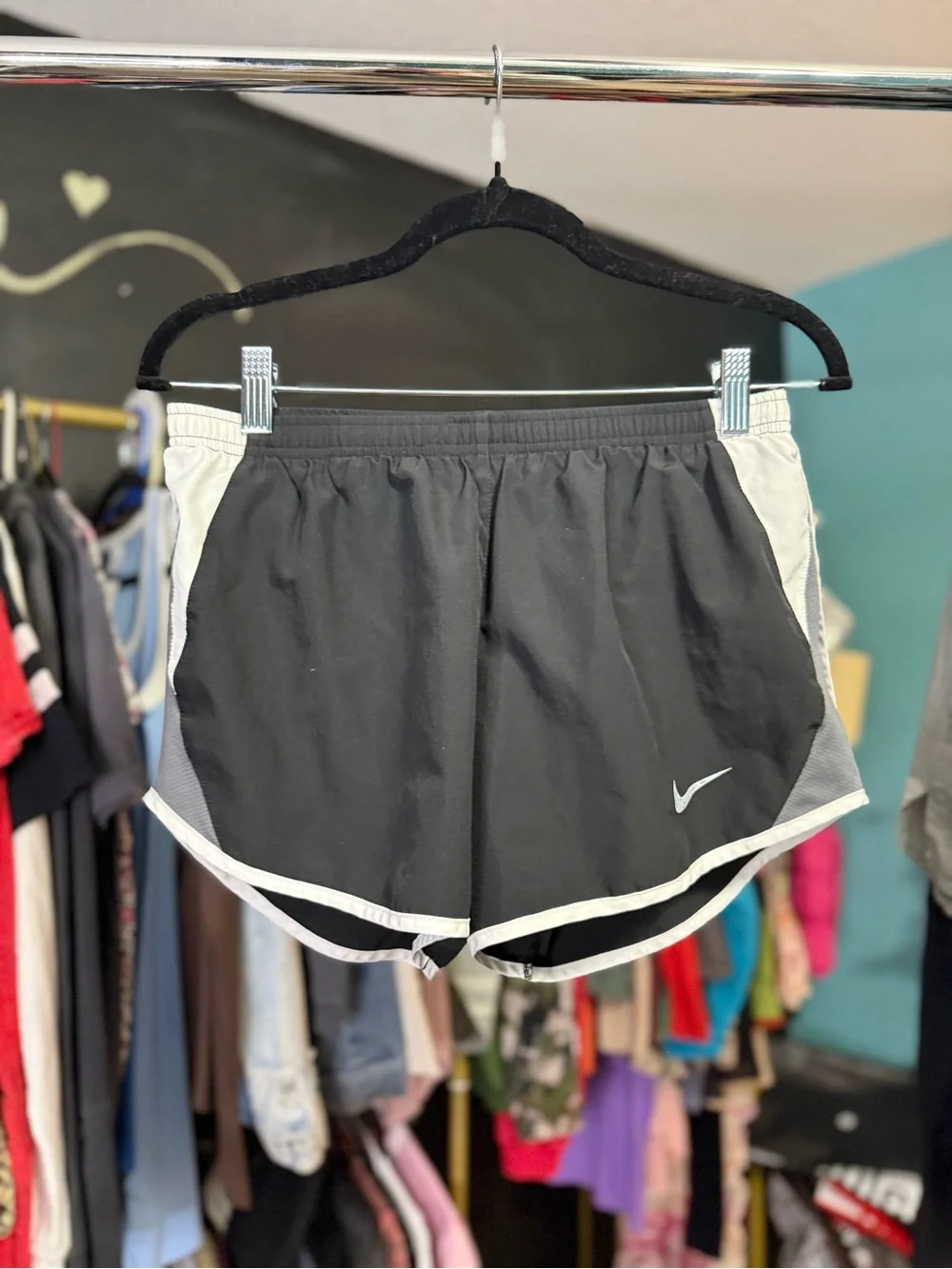 Nike Dri-FIT Black Running Shorts White Trim